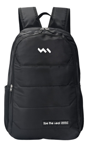 Mochila Wanderlust Negra Deportiva Porta Notebook Urbana 