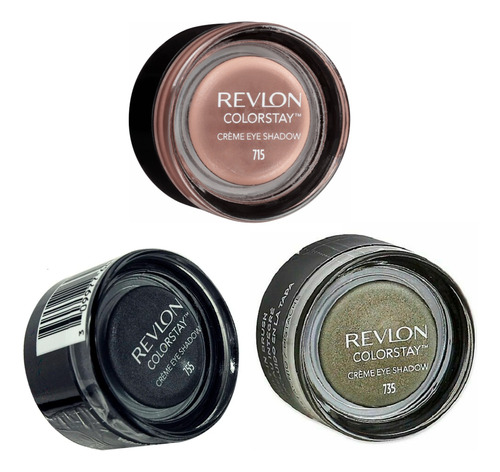 3 Sombras Revlon Crème Eye Shadow Expresso, Pistache, Licor