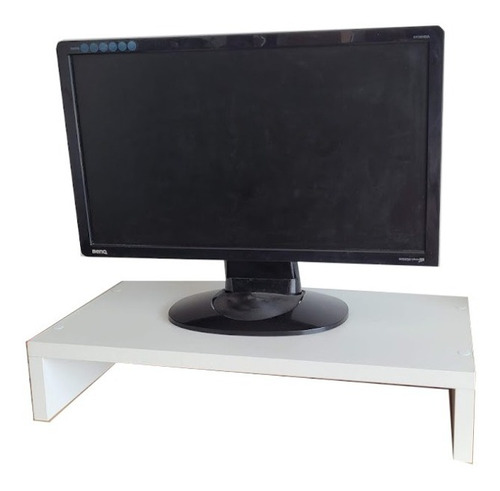 Soporte Base Moderno De Melamina Para Monitor Y Laptop