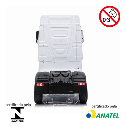 Caminhão Elétrico Mercedes Actros Com Carreta E Roda Eva