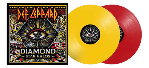 Def Leppard Vinilo Diamond Star Halos Europeo Nuevo