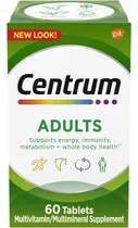 Comprar Centrum Adults Multivitamin\u002Fmultimineral 60 Tabletas
