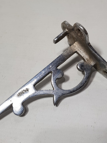Imagen 7 de 8 de Antiguas Ménsulas Bronce Niquelado Baño Repisa Mag 59231