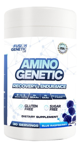 Amino Genetic 30 Serv. 10gr  P0r Serv. Cert. Fda/gmp/hajal.