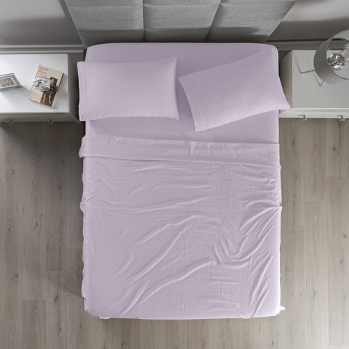 Sábanas King Size Viasoft Washed Lavanda Vianney