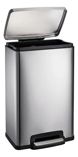 Bote De Basura Tramontina 13-gallon Step Trash Can 50lts Stainless Steel