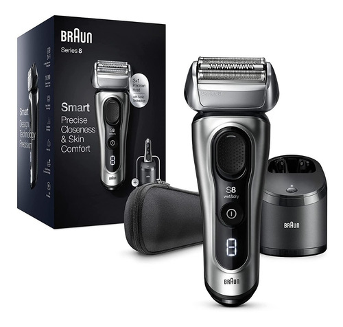Braun Barbeador Serie 8 8457cc Com Estação De Limpeza!