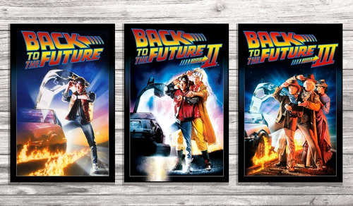 Cuadros De Las Portadas De Back To The Future Set 3pz