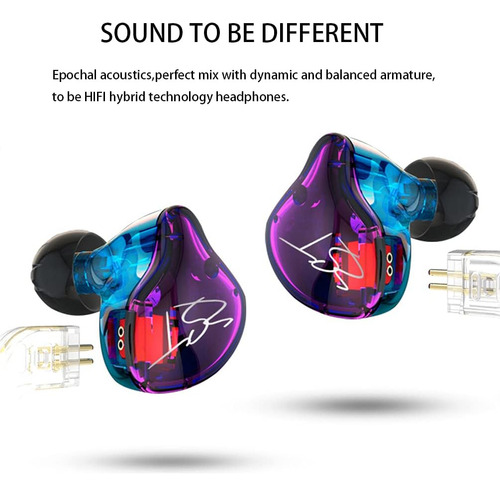 Kz Zst Pro 1ba 1dd - Auriculares In-ear Monitor De Alta...