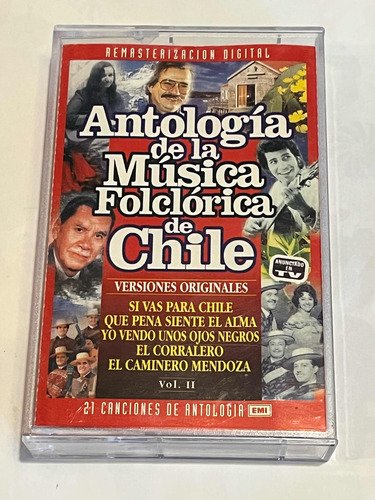 Cassette Antología De La Música Folclórica De Chile Vol.2