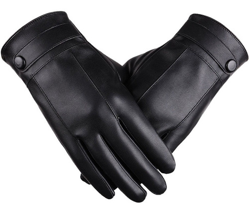 Guantes De Cuero Para Invierno, Cálidos, Para Moto, Nieve Y