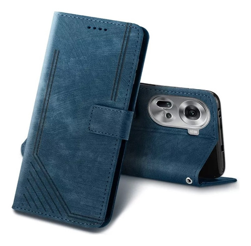 2×funda Tipo Cartera Con Tapa Para Oppo Reno11, Con Sopor .