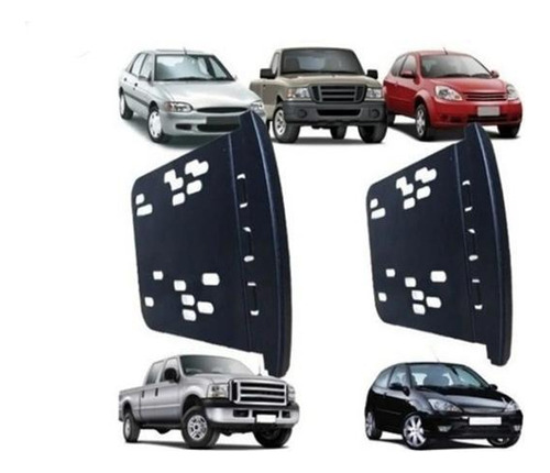 Moldura Painel Acabamento 2 Din Ford Ka Focus Ranger F250