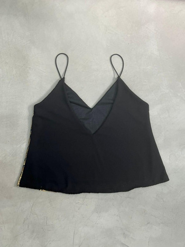 Imagen 6 de 7 de Blusa Top Fiesta Brillos Lentejuelas Noche Tipo Rapsodia