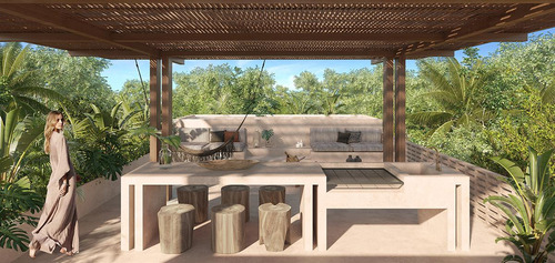 Imagen 10 de 17 de Departamento En Venta En Bacalar, Aldea Mayab, Penthouse 2 Recamaras