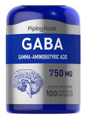 Gaba (gamma-amino-butírico) 750mg X 100 Cap - Calma