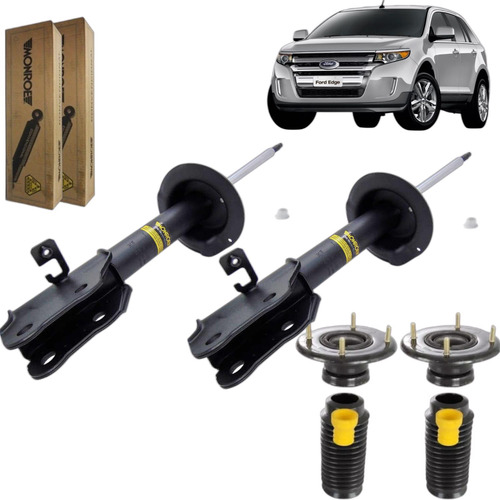 Jogo 4 Amortecedor + Kit Dianteiro Ford Edge 2007 A 2010