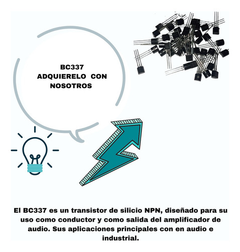 Transistor Bc337 Pack 100 Pzas