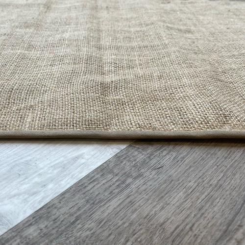 Imagen 3 de 4 de Alfombra Carpeta Yute Fino 50x100 Antideslizante Incorporado