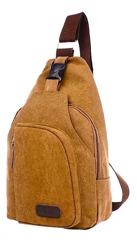 Mariconera Para Hombre Mochila Pechera Hombro Con Portabotella Puerto –