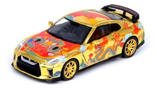 Inno64 Nissan Gt-r R35 2024 Chinese New Year Of The Dragon Color Dorado