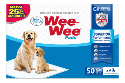 Cuatro Patas Weewee Standard Puppy Pads 50 Ct