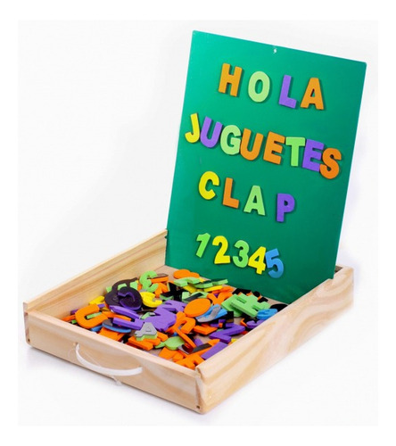 Pizarra Magnética De Madera Letras Y Números Imantados Clap