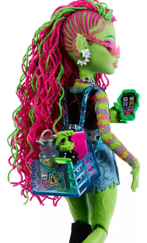 Boneca Monster High Venus Mcflytrap Com Mascote Chewlian