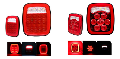 Calavera Plafon Led + Gel Tipo Jeep 4 Funciones Slim 12-24v