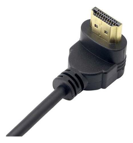 Cable Hdmi Macho A Macho En Espiral Angulo De 90° 1080p