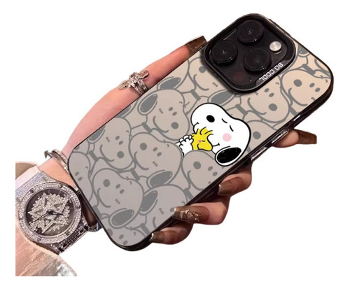 . Funda De Teléfono Móvil Snoopy Cartoon Gradient Heart For I
