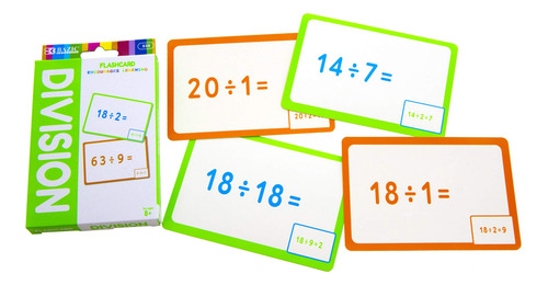 Tarjetas Didácticas: Números De División Básicos, Matemática