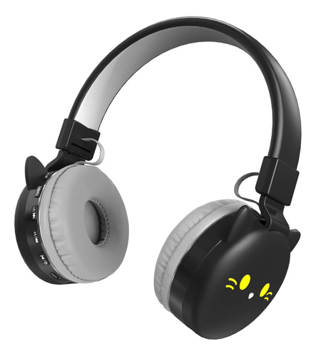 Ylfashion Auriculares Dibujos Animados Gato Negro Fm Estéreo