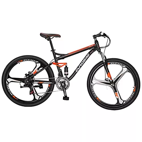 Bicicleta de montaña para adultos, bicicletas de exterior de acero de alto  carbono, bicicleta de 21 velocidades, suspensión completa MTB, engranajes