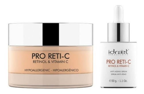 Idraet Pro Reti C Crema Y Serum Vitamina C Retinol Anti Edad