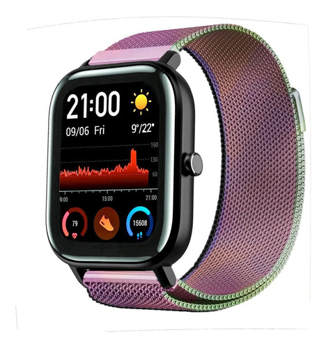 Combo De Correa De Malla Milanese + Case + Mica Amazfit Gts
