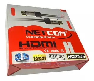 Cable Hdmi 2.0 De 50 Metros Ultra Hd 4k 3d Netcom
