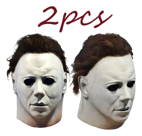 2 Películas Michael Myers Latex Cosplay Halloween Terror Ter