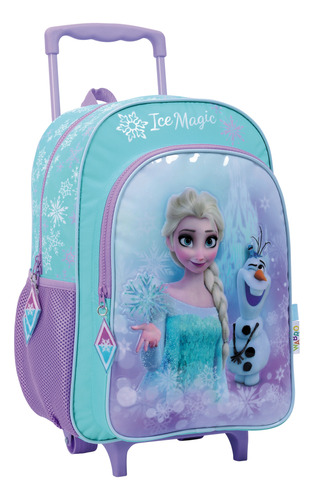 Mochila Con Carro 16 PuLG Disney Princesas Frozen Original