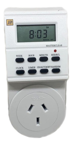 Timer Programable Digital Enchufable Vidriera Heladera 