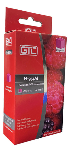 Cartucho De Impresora 954 Xl Magenta Gtc Compatible Hp