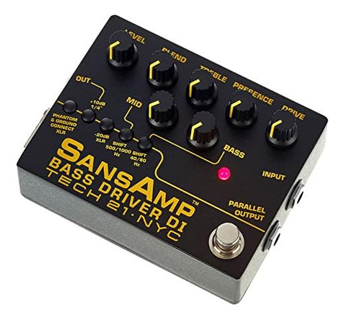 Tech 21 Sansamp Bass Driver Di V2 Bundle Con 3 Cables De Par