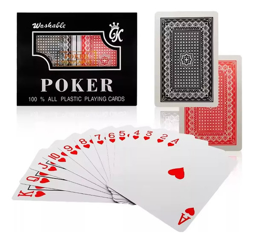 Naipe Ingles Cartas Inglesa Baraja Ingles Plastificado Poker Multicolor Baraja Inglés