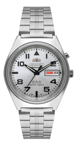 Relógio Automático Masculino Orient Prata, 469ss083 Números