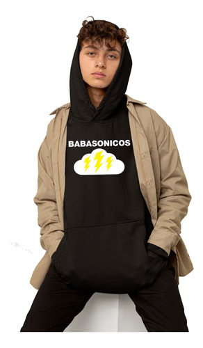 Sudadera Diseño Babasonicos Basica Con Capucha Discografia 