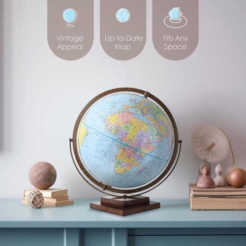 Globe Waypoint Geographic Revolution, 30 Cm De Diámetro, Azu