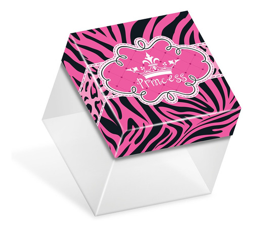Caixa Acetato Princess 5x5x5cm Junco 8und