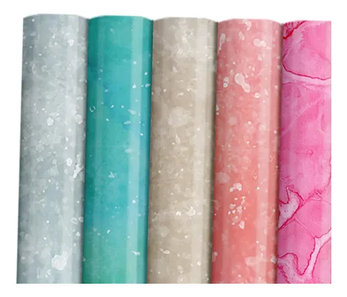 8 Rollos De Vinilo De Mármol Holográfico Rollos De
