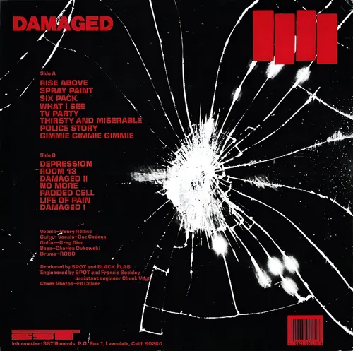 Black Flag Damaged Lp Vinilo Imp.nuevo Cerrado Orig.en Stock