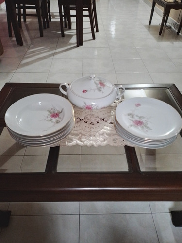 Vajilla Con Sopera, Plato Hondo Y Plato Llano (Usado)